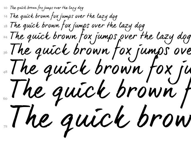 Dear Joe 6 font waterfall